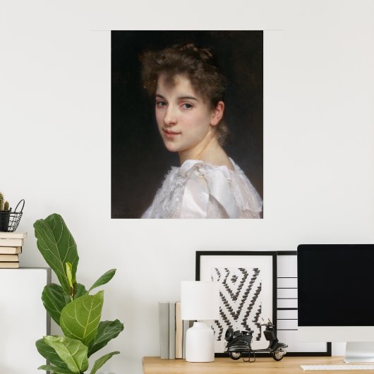 Portrait von Gabrielle Cot Bouguereau Leinwand Poster (Heimbüro)