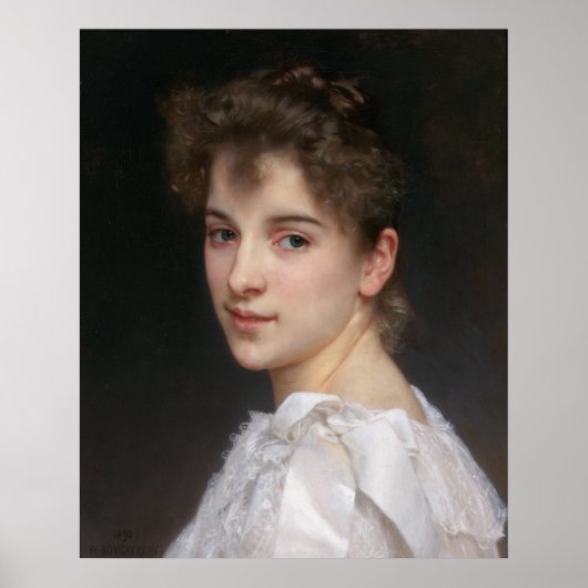 Portrait von Gabrielle Cot Bouguereau Leinwand Poster (Vorne)