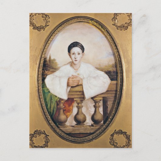 Portrait von Gaspard Deburau als Pierrot, c.1815 Postkarte (Vorderseite)