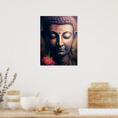Portrait von Gautam Buddha Art Poster (Küche)