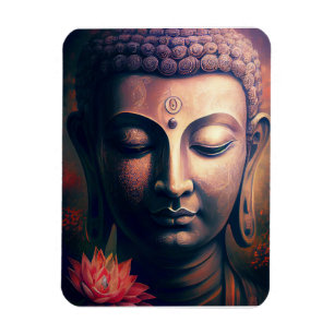 Portrait von Gautam Buddha Art Poster Magnet