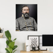 Portrait von General James Longstreet Poster (Heimbüro)