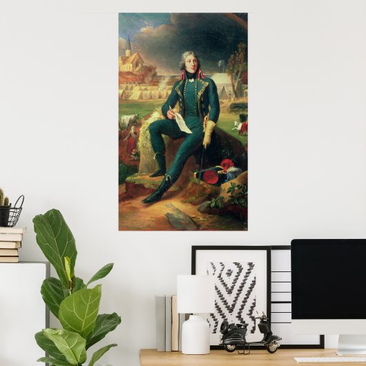 Portrait von General Louis-Lazare Hoche Poster (Heimbüro)