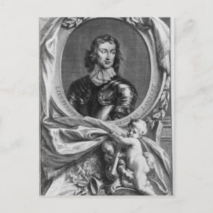 Portrait von Generalleutnant John Postkarte