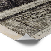 Portrait von Georg Philipp Telemann Poster (Ecke)