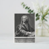 Portrait von Georg Philipp Telemann Postkarte (Stehend Vorderseite)