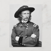 Portrait von George Armstrong Custer Postkarte (Vorderseite)