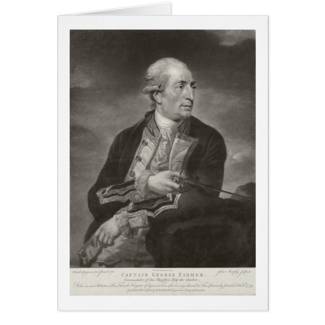 Portrait von George Bauer (1732-79) Kapitän von HM (Vorne)