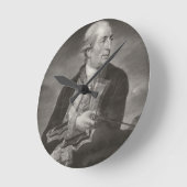 Portrait von George Bauer (1732-79) Kapitän von HM Runde Wanduhr (Winkel)