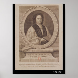 Portrait von George Berkeley Bishop Poster