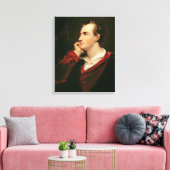 Portrait von George Gordon Byron 6. Baron Leinwanddruck (Insitu (Wohnzimmer))