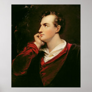 Portrait von George Gordon Byron 6. Baron Poster