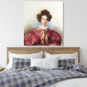Portrait von George Sand 1830 Leinwanddruck (Insitu (Schlafzimmer))
