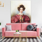 Portrait von George Sand 1830 Leinwanddruck (Insitu (Wohnzimmer))