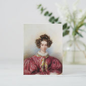 Portrait von George Sand 1830 Postkarte (Stehend Vorderseite)