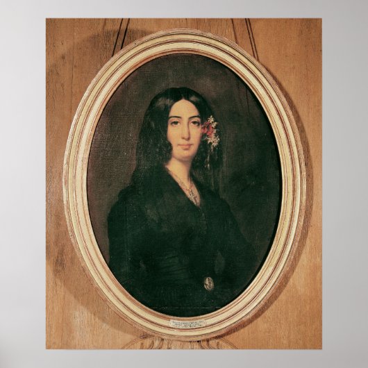 Portrait von George Sand Poster (Vorne)