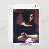 Portrait von George Sand Postkarte (Vorne/Hinten)