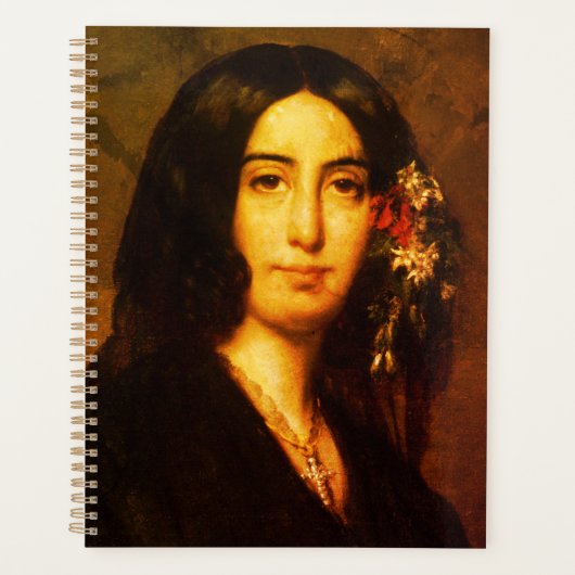Portrait von George Sand von Auguste Charpentier Planer (Vorderseite)