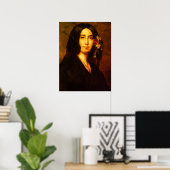 Portrait von George Sand von Auguste Charpentier Poster (Heimbüro)