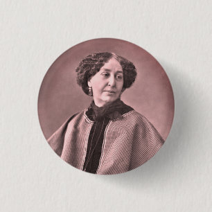 Portrait von George Sand von Nadar Button