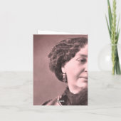 Portrait von George Sand von Nadar Karte (Rückseite)