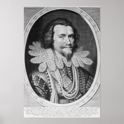 Portrait von George Villiers Poster (Vorne)