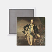 Portrait von George Washington, 1779 Magnet (Vorderseite/Rückseite)
