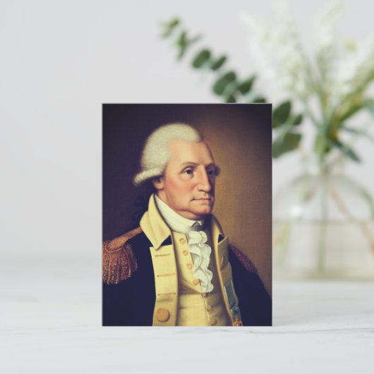 Portrait von George Washington (1790) Postkarte (Stehend Vorderseite)