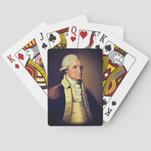 Portrait von George Washington (1790) Spielkarten