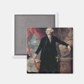 Portrait von George Washington, 1796 Magnet (Vorderseite/Rückseite)