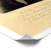 Portrait von George Washington, eingraviert von Wi Poster (Ecke)