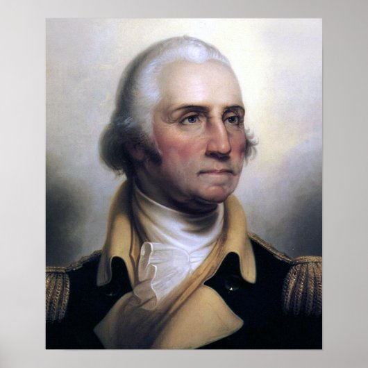 Portrait von George Washington Poster (Vorne)