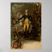 Portrait von George Washington Poster (Vorne)