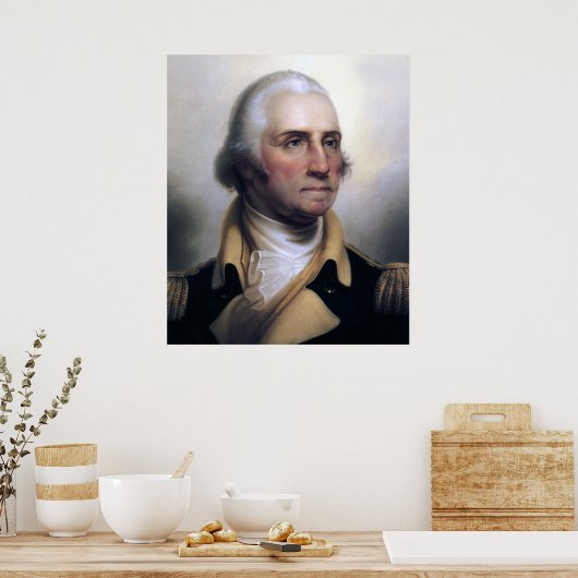 Portrait von George Washington Poster (Küche)