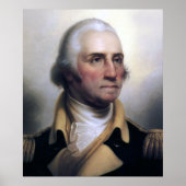 Portrait von George Washington Poster (Vorne)