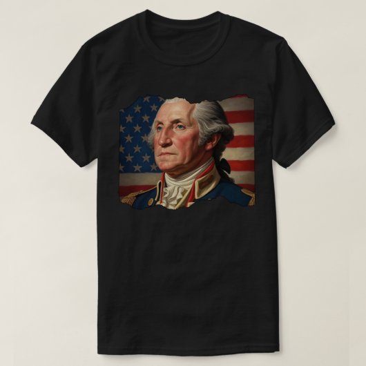 Portrait von George Washington T-Shirt (Design vorne)
