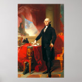 Portrait von George Washington, Thomas Sully Poster (Vorne)
