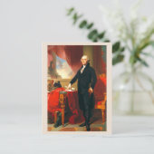 Portrait von George Washington, Thomas Sully Postkarte (Stehend Vorderseite)