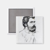 Portrait von Georges Bizet Magnet (Vorderseite/Rückseite)