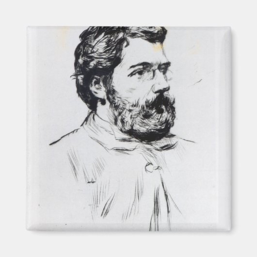 Portrait von Georges Bizet Magnet (Vorne)