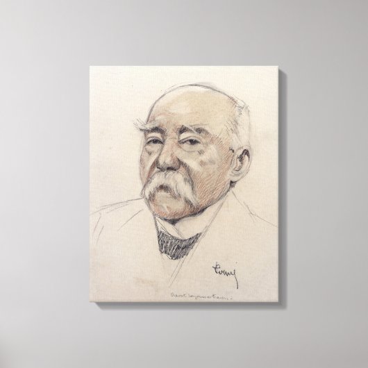 Portrait von Georges Clemenceau Leinwanddruck (Vorderseite)