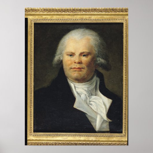 Portrait von Georges Danton Poster (Vorne)