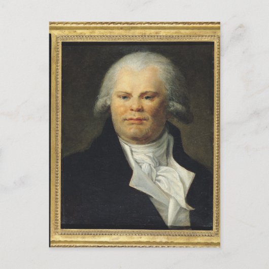 Portrait von Georges Danton Postkarte (Vorderseite)