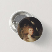 Portrait von Georgiana, Herzogin von Devonshire Button (Vorne & Hinten)