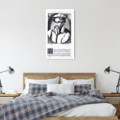 Portrait von Gerard Mercator Leinwanddruck (Insitu (Schlafzimmer))