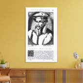 Portrait von Gerard Mercator Leinwanddruck (Insitu (Wohnzimmer))