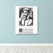 Portrait von Gerard Mercator Leinwanddruck (Insitu (Holzboden))