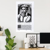Portrait von Gerard Mercator Poster (Heimbüro)
