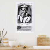 Portrait von Gerard Mercator Poster (Küche)