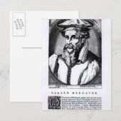 Portrait von Gerard Mercator Postkarte (Vorne/Hinten)